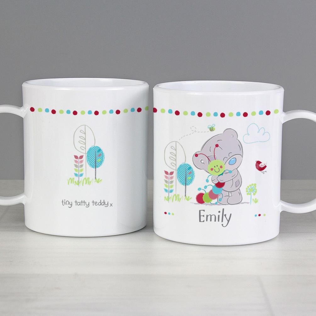 Personalised Tiny Tatty Teddy Cuddle Bug Plastic Mug Extra Image 2